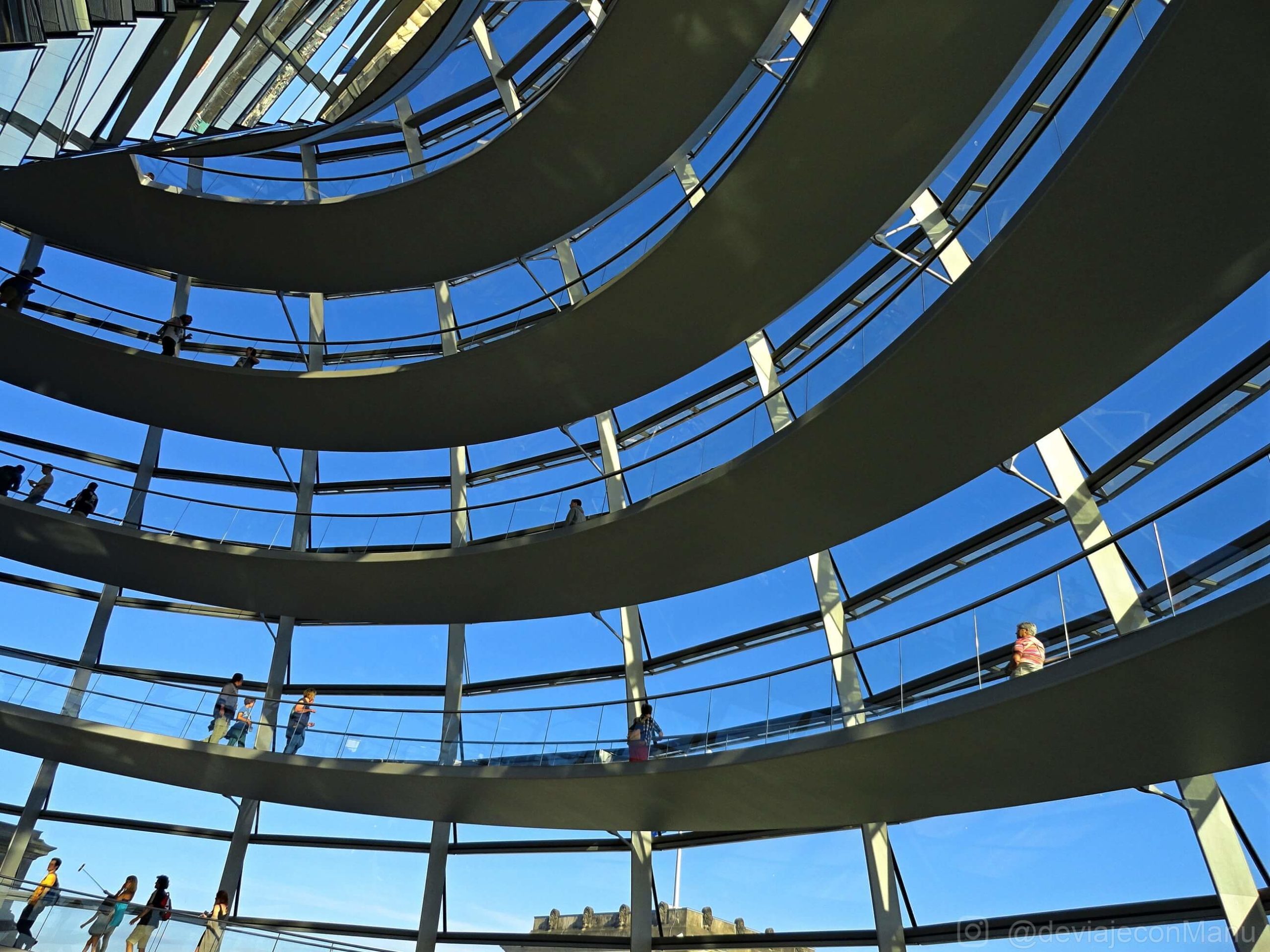 Pasarelas del domo del Reichstag